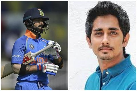 இந்திய அணியின் கேப்டனிடமிருந்து முட்டாள்தனமான வார்த்தைகள்: நடிகர் சித்தார்த் சாடல்