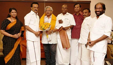 ஸ்டாலினுடன் சீதாராம் யெச்சூரி திடீர் சந்திப்பு