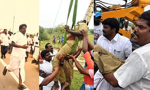 மின் புனரமைப்பு பணியில் விபத்து; தொழிலாளியை தூக்கிக்கொண்டு ஓடிய அமைச்சர்: வைரலாகும் புகைப்படம்