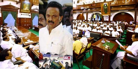 மேகேதாட்டு அணைப்பிரச்சினையில் மத்திய அரசை கண்டித்து தீர்மானம் போட தைரியமில்லாத அரசு: ஸ்டாலின் கண்டனம்