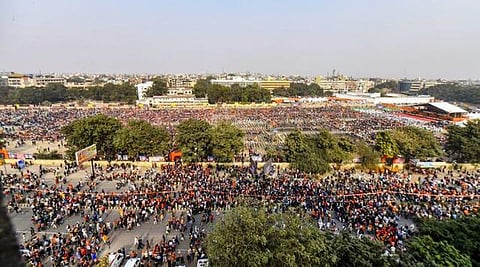 டெல்லியில் திரண்ட விஎச்பி தொண்டர்கள்: மக்களின் குரலைக் கேளுங்கள்: பையாஜி ஜோஷி ஆவேசம்