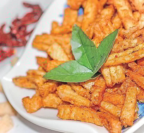 குளிருக்கு இதமான கருணை - வறுவல்