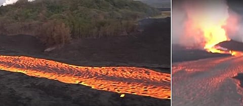 இந்தோனேசியாவில் எரிமலை வெடித்தது: கட்டுங்கடங்காமல் பாய்ந்தோடிய நெருப்பு குழம்பு