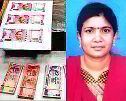 ரூ.66 ஆயிரம் மதிப்புள்ள கள்ள நோட்டுகளுடன் சிக்கிய இளம்பெண்: யூடியூப் பார்த்து நோட்டு அடித்ததாக தகவல்