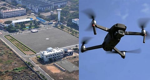 ஐ.என்.எஸ். அடையாறு விமானப்படை தளம் மீது பறந்த குட்டி விமானம்: போலீஸ் விசாரணை