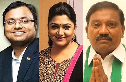 காங்கிரஸ் போட்டியிடும் 10 தொகுதிகள்: தென் சென்னையில் குஷ்பு, கராத்தே தியாகராஜன் இடையே போட்டி?