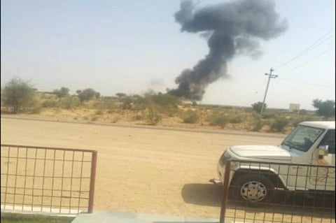 ராஜஸ்தானில் விழுந்து நொறுங்கிய மிக் 21 விமானம்; அபிநந்தன் பயன்படுத்திய வகையைச் சேர்ந்தது