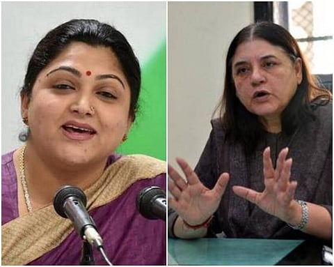 தேர்தல் ஆணையம் என்ன செய்து கொண்டிருக்கிறது? - மேனகா காந்தி பேச்சு தொடர்பாக குஷ்பு காட்டம்