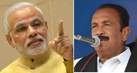 இந்தியாவின் பாதுகாப்பை அடகு வைத்தவர் பிரதமர் மோடி: வைகோ விமர்சனம்