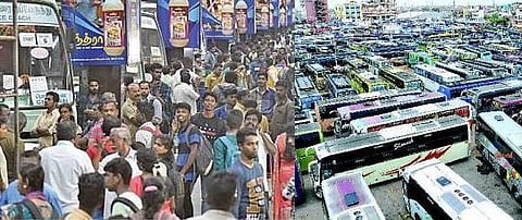 தேர்தலுக்கு சொந்த ஊர் செல்லும் மக்கள்: கட்டணக் கொள்ளையில் தனியார் ஆம்னி பஸ்கள்