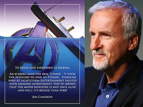 என்னுடைய டைட்டானிக்கை அவெஞ்சர்ஸ் மூழ்கடித்துவிட்டது- ஜேம்ஸ் கேமரூன் புகழாரம்
