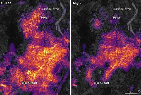 புயல் தாக்கியதால் மின்சாரம் இல்லாத ஒடிசா: நாசாவின் அரிய புகைப்படம் வெளியீடு