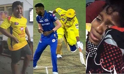 தோனிக்கு அவுட் கொடுத்த அம்பயரைக் கண்டித்து சிறுவர்கள் சாபம்; வைரலாகும் காணொலி