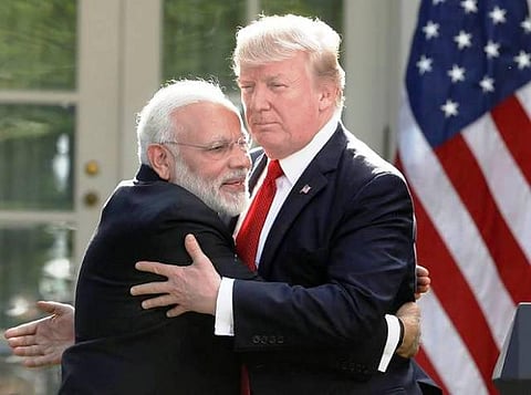 ஒன்றிணைந்து பணியாற்ற எதிர் நோக்கி உள்ளேன்: மோடிக்கு ட்ரம்ப் வாழ்த்து