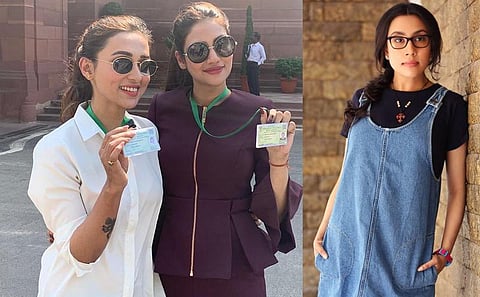 பெண் எம்.பி.க்கள் ஆடை விவகாரம்: திவ்யா சத்யராஜ் ஆதரவுக் குரல்