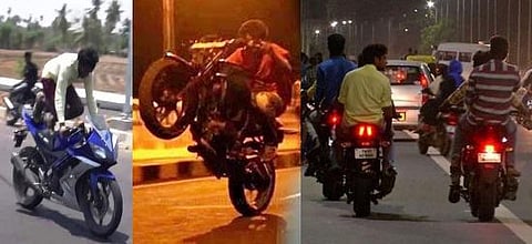 மோட்டார் பைக் ரேஸ், தாறுமாறாக வாகனம் ஓட்டினால் லைசென்ஸ் தகுதி நீக்கம்: போக்குவரத்து போலீஸார் எச்சரிக்கை