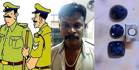 தி.நகரில் விலை உயர்ந்த வைரக்கற்களை திருடி தப்பித்து ஓட்டம்: தானாகவே போலீஸாரிடம் சிக்கிய காமெடி