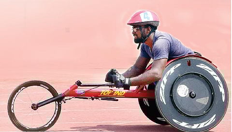 மாற்றுத் திறனாளி வீரரின் மகத்தான சாதனை!