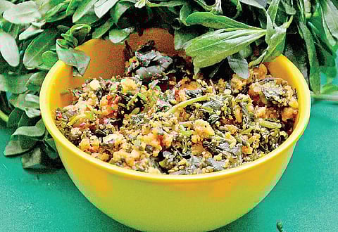 தலைவாழை: பொன்னாங்கன்னி உசிலி