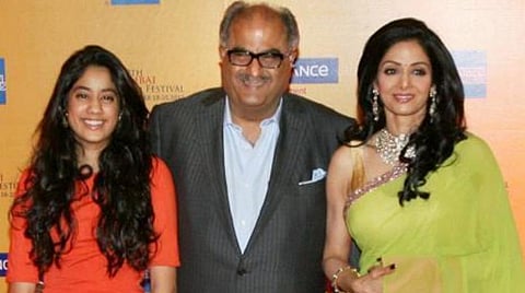 மகள், கணவருடன் ஸ்ரீதேவி | கோப்புப் படம்: பிடிஐ