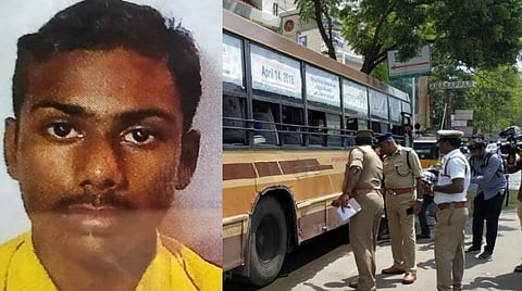 விபத்தில் சிக்கிய இருசக்கர வாகன ஓட்டுனர் சிவா மற்றும் அரசு பேருந்து