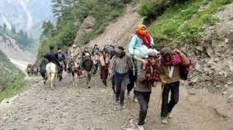 காஷ்மீரில் கனமழை: அமர்நாத் யாத்திரை நிறுத்தம்