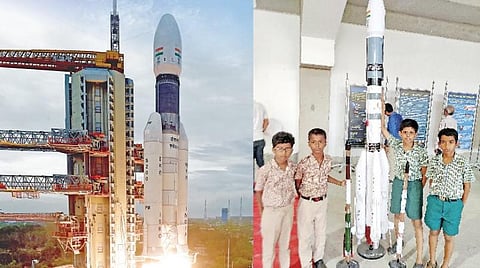 விண்ணில் பறந்த சந்திரயான்-2: நேரில் ரசித்த அரசுப் பள்ளி மாணவர்கள்!