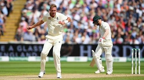 வார்னரை எல்.பி (தவறான தீர்ப்பு) யில் வீழ்த்திய பிராட். | கெட்டி இமேஜஸ்.