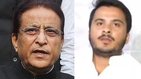 எம்.பி.ஆசம்கான் (இரண்டாவது படம்) அவரது மகன் உபியின் ராம்பூர் தொகுதி எம்.எல்.ஏ. அப்துல்லா ஆசம் கான்.