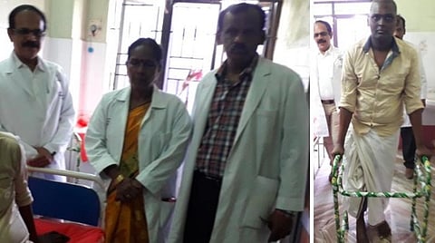 புற்றுநோயால் பாதிக்கப்பட்ட இளைஞருக்கு காலை வெட்டி எடுக்காமல் செயற்கை மூட்டு மாற்று சிகிச்சை: மதுரை அரசு மருத்துவமனை மருத்துவர்கள் சாதனை