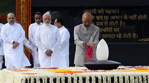 வாஜ்பாயின் முதலாம் ஆண்டு நினைவு தினம்: நினைவிடத்தில் குடியரசு தலைவர், பிரதமர் அஞ்சலி