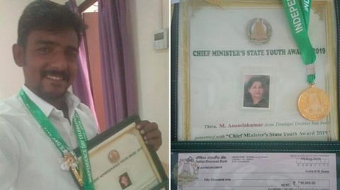 தாயார் காட்டிய வழியில் பயணம்; 10 ஆண்டுகளாக ரத்த தானம்: முதல்வரிடம் விருது பெற்ற திண்டுக்கல் இளைஞர் நெகிழ்ச்சி