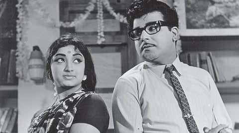 நூற்றுக்கு நூறு’ படத்தில் லட்சுமி, ஜெய்சங்கர்