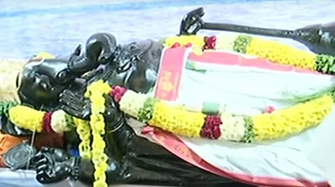 சென்னையில் 'அத்திவரதர் விநாயகர்' சிலை: மக்கள் வரவேற்பு