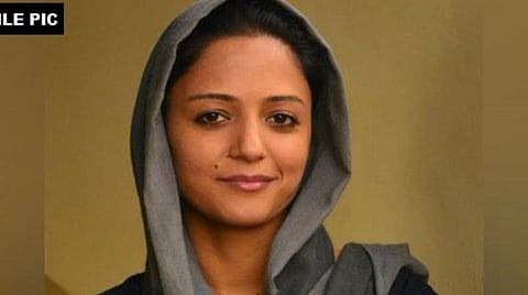 டெல்லி ஜவஹர்லால் பல்கலைக்கழ மாணவியும், ஜம்மு காஷ்மீர் மக்கள் இயக்கத் தலைவருமான ஷீலா ரஷித் : கோப்புப்படம்