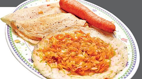 கலக்கலான கேரட் மேளா: ஸ்டஃப்டு தோசை