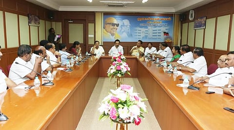 இந்தி திணிப்புக்கு எதிராக 20-ம் தேதி மாநிலம் முழுதும் ஆர்ப்பாட்டம் : திமுக அறிவிப்பு