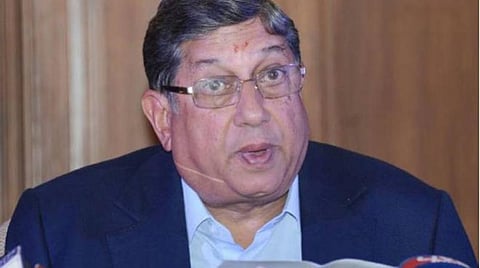 பிசிசிஐ முன்னாள் தலைவர் என் ஸ்ரீனிவாசன் : கோப்புப்படம்