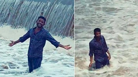 சீறிப் பாயும் நீரோட்டத்தில் டிக் டாக்: விபரீத முயற்சியால் உயிரைப் பறிகொடுத்த தெலங்கானா இளைஞர்