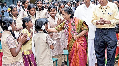 பள்ளிக்கு தானமாக அளிக்கப்பட்ட நிலம்.படம்: ஜெ.மனோகரன்