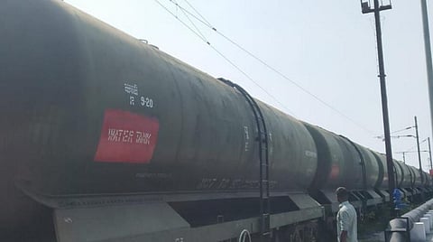 சென்னைக்குக் குடிநீர் கொண்டு வரப்பட்ட ரயில் வேகன்