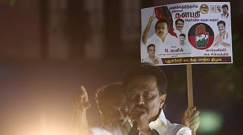 புதுச்சேரி காமராஜர் நகர் தொகுதியில் ஸ்டாலின் பிரச்சாரம்