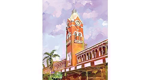 உனக்குள் ஓர் ஓவியன் 4: சிங்கார சென்னையின் ரயில் கோபுரம்