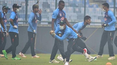 பயிற்சியில் ஈடுபட்ட வங்கதேச வீரர்கள்- கோப்புப் படம்