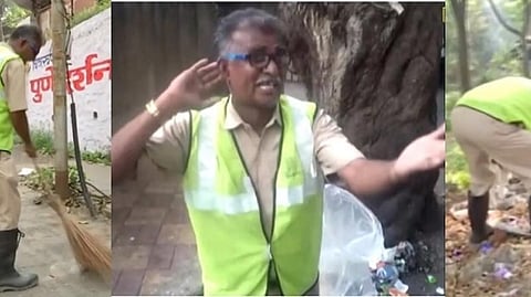 துப்புரவு பணிகளுக்கிடையே பாலிவுட் மெட்டில் குப்பை மேலாண்மை பிரச்சாரம் | படங்கள்: ஏஎன்ஐ