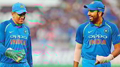 தோனி, ரோஹித் சர்மா : கோப்புப்படம்