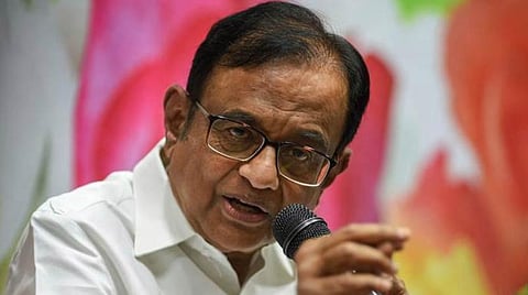 காங்கிரஸ் மூத்த தலைவர் ப.சிதம்பரம் : கோப்புப்படம்