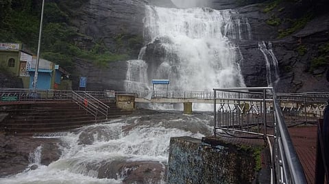 தென்காசியில் விடிய விடிய கொட்டித் தீர்த்த மழை: 4 அணைகள் நிரம்பின; குற்றாலம் அருவிகளில் குளிக்க சுற்றுலா பயணிகளுக்கு தடை