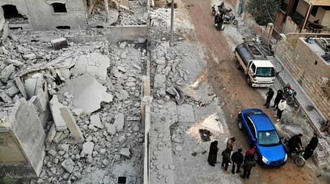 சிரியாவில் வான்வழித் தாக்குதல்: 8 குழந்தைகள் பலி