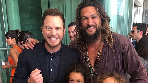 'ஜுராசிக் வேர்ல்ட்' நாயகனிடம் மன்னிப்பு கேட்ட 'அக்வாமேன்' நாயகன்